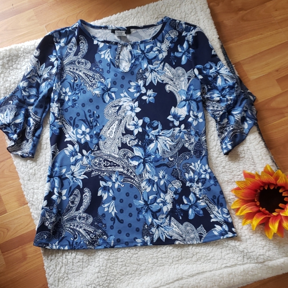 Erin Blair floral top | size S